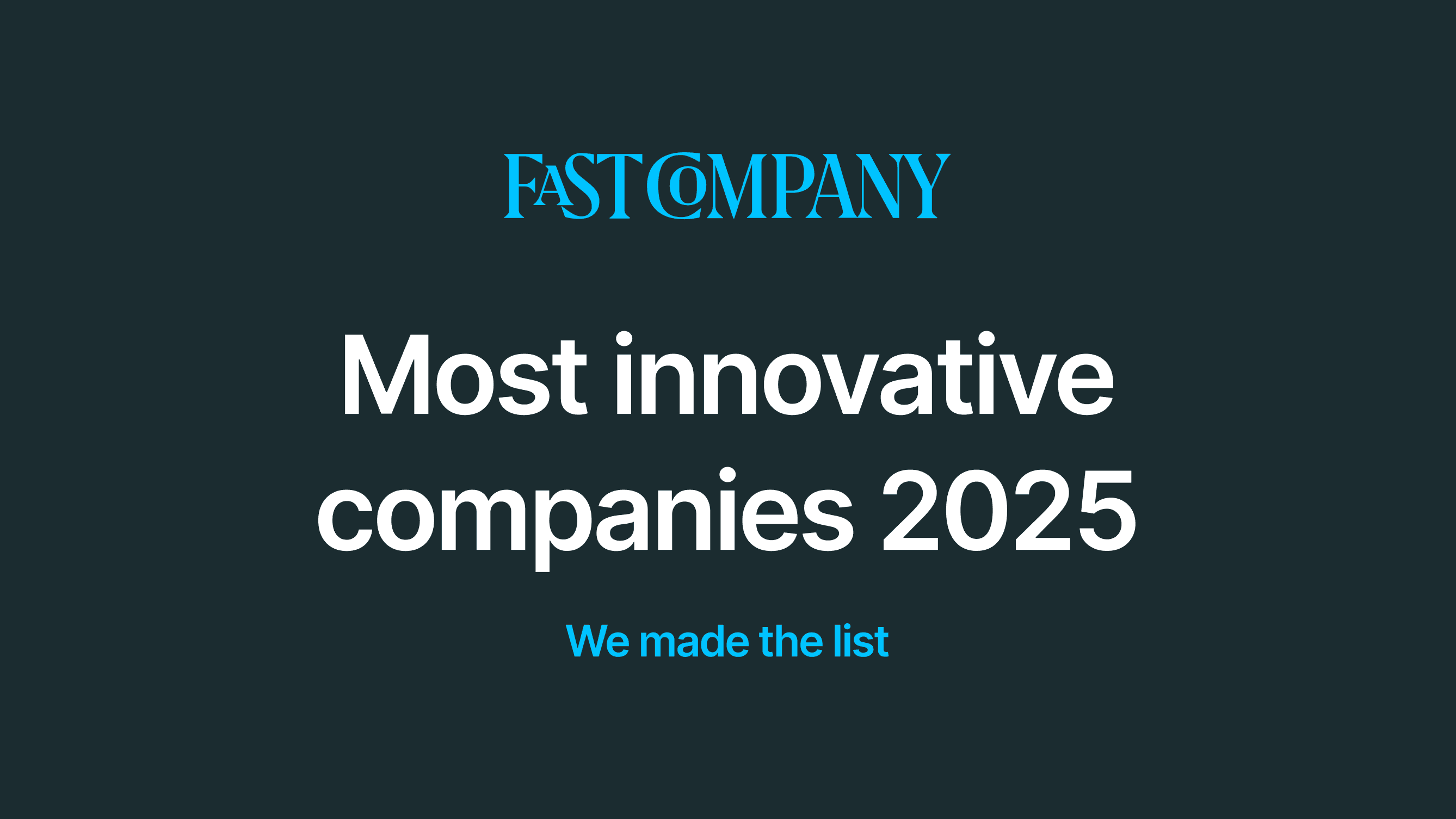 Gigs Named to Fast Company’s Annual List of the World’s Most Innovative Companies of 2025
